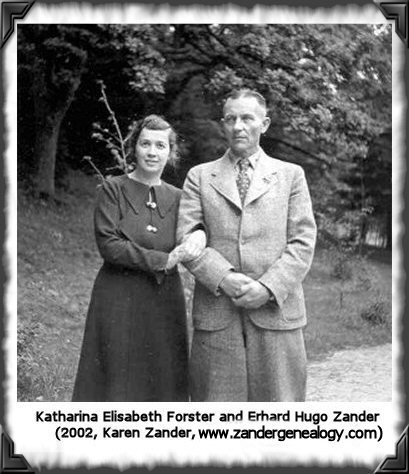 Katharina Forster and Erhard Zander