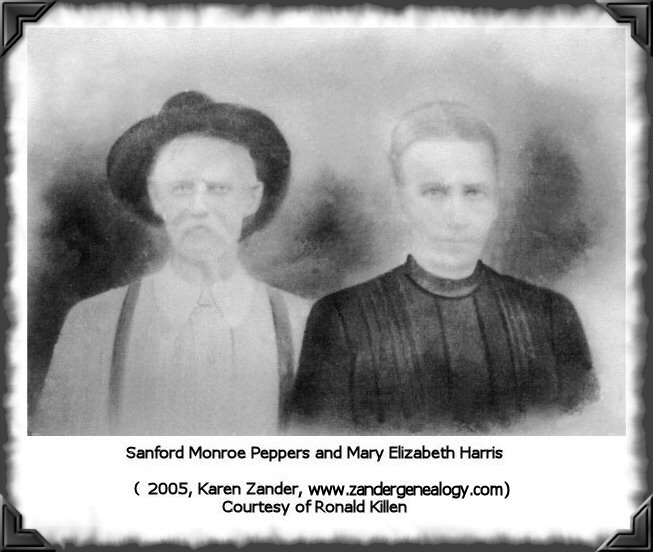 Sanford M. Peppers and Mary E. Harris